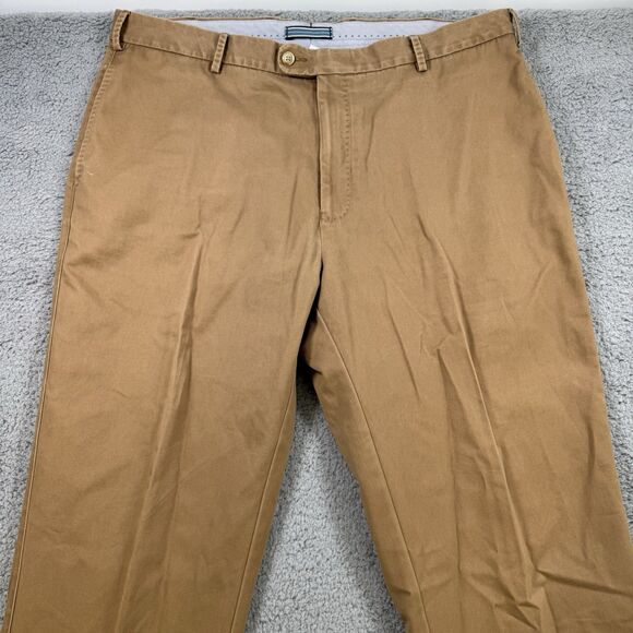 Peter Millar Pants Mens 40x33 Brown Chino Casual‎ Straight Leg Cotton - Picture 2 of 10